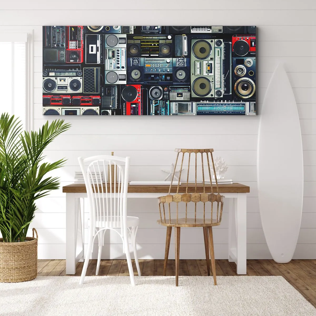 Canvas picture - Nostalgy for the 80-ies - 100x40 cm