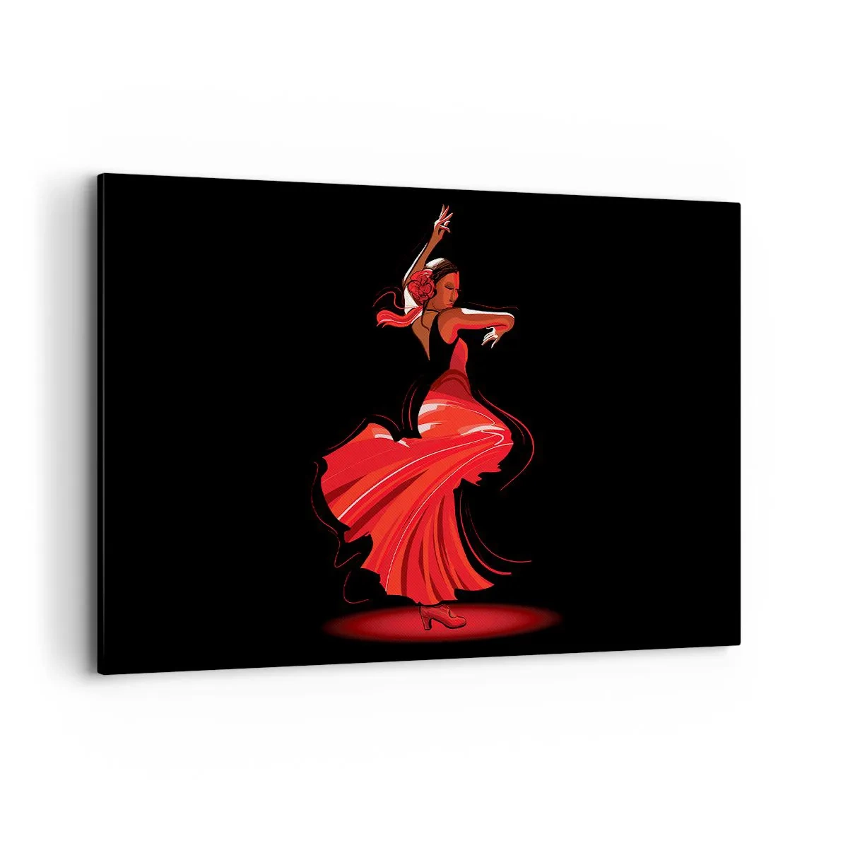 Canvas picture - Fiery Spirit of Flamenco - 120x80 cm
