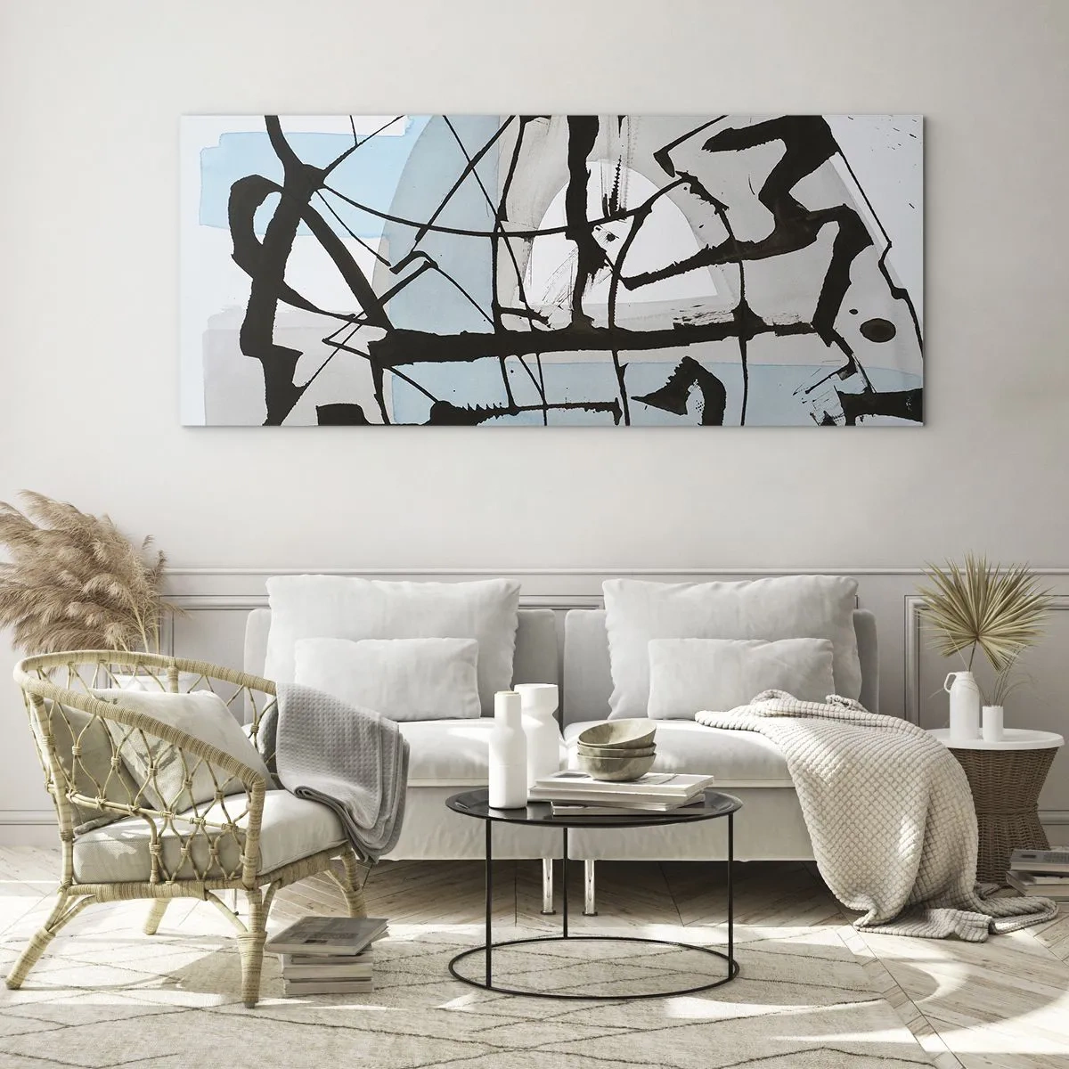 Glass picture - After All Blue - 100x40 cm