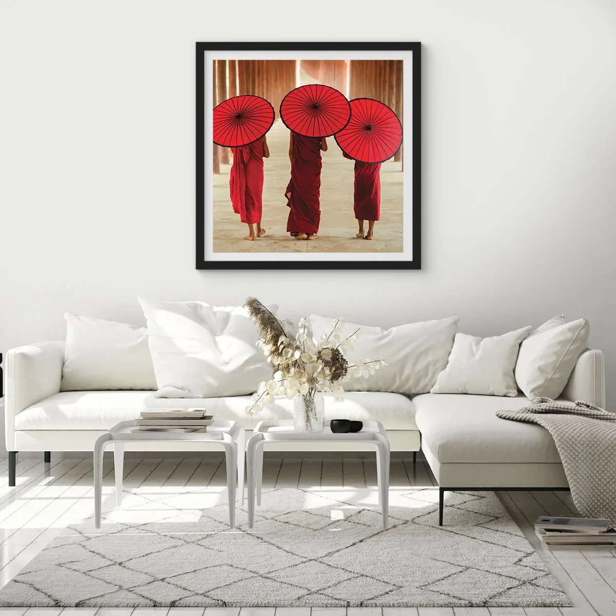 Poster in black frame - On the Way to Pure Country - 40x40 cm