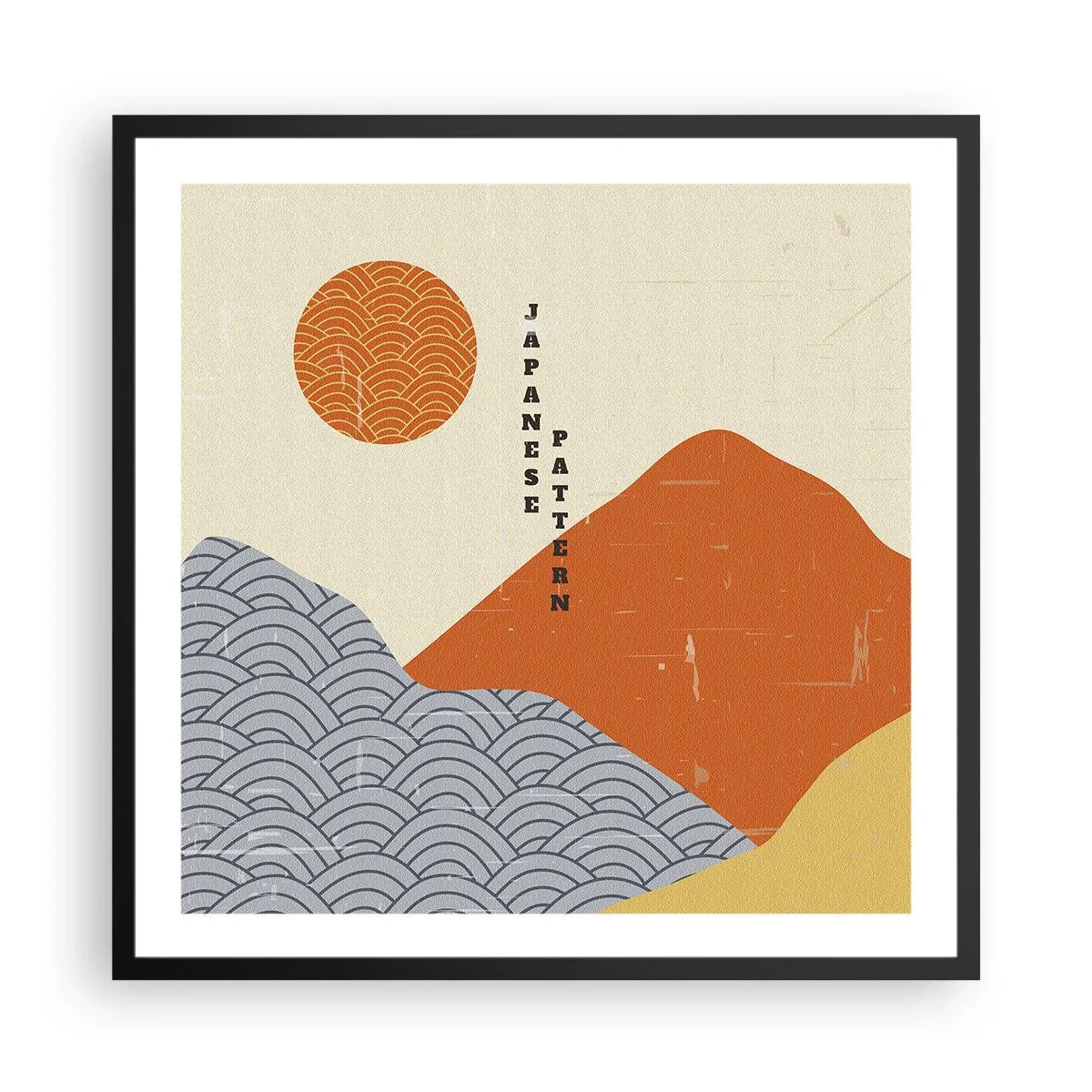 Poster in black frame - In the Japanese Spirit - 60x60 cm