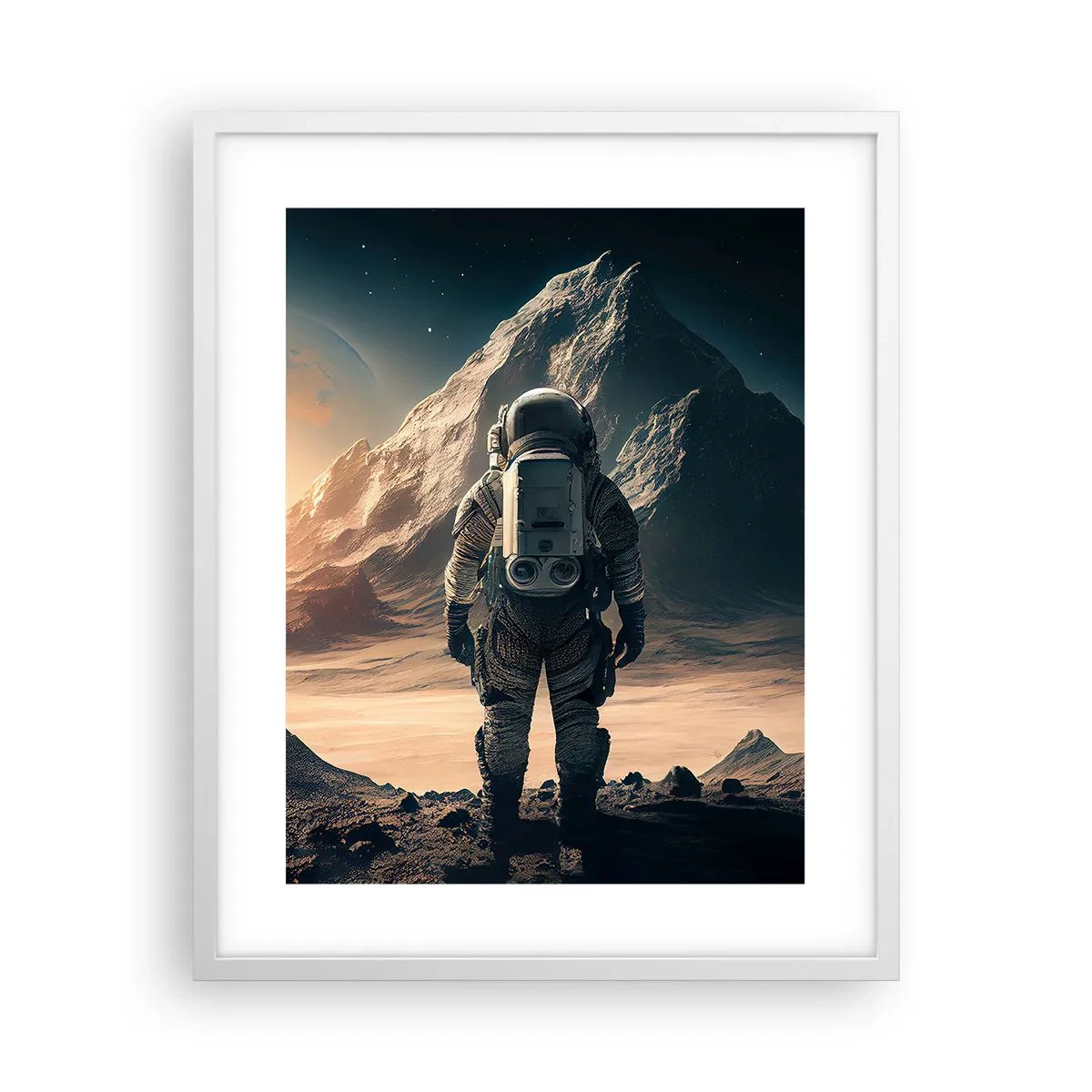 Poster in white frmae - New Challenge - 40x50 cm