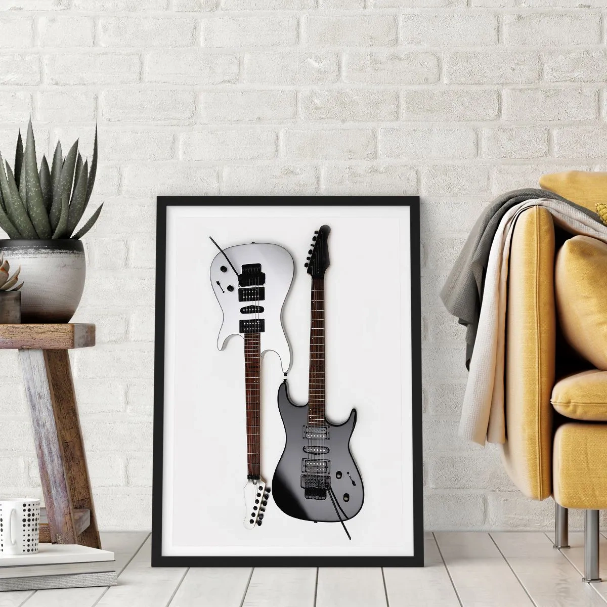 Poster in black frame - Harmony of Shapes - 70x100 cm
