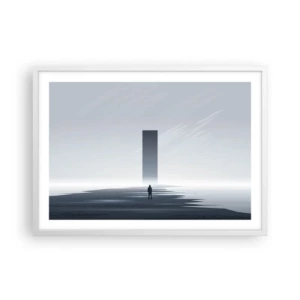 Poster in white frmae - Opportunity or Threat? - 70x50 cm