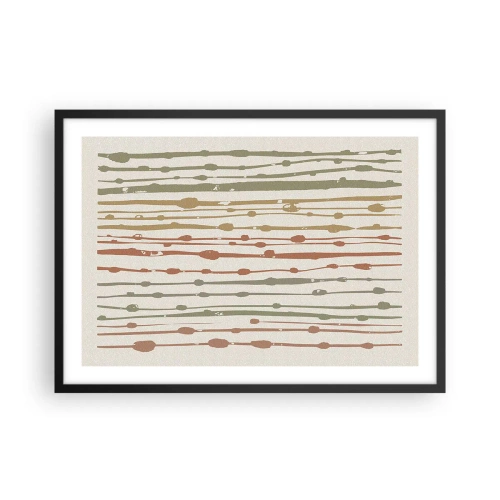 Poster in black frame - Musical Colour Notation - 70x50 cm