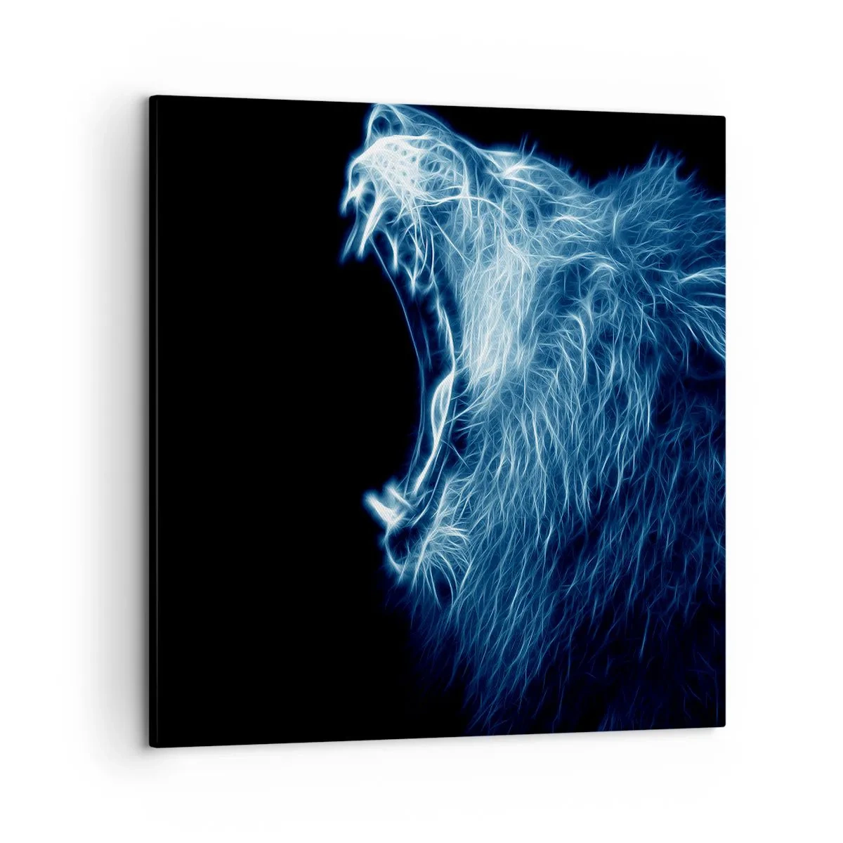 Canvas picture - Flaming Rage of a King - 50x50 cm