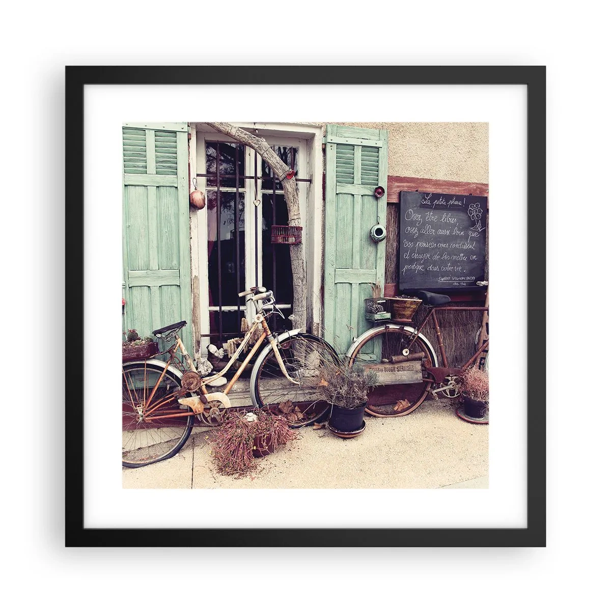 Poster in black frame - Long Live Province - 40x40 cm