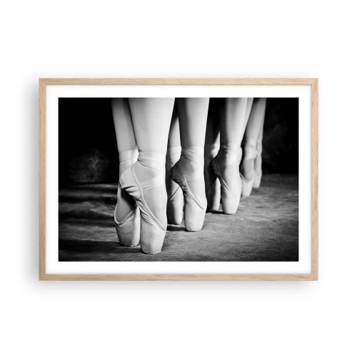 Poster in light oak frame - Together, Lightly - 70x50 cm