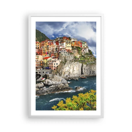 Poster in white frmae - Hugging the Rocks - 50x70 cm