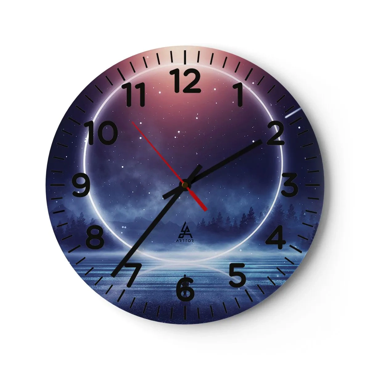 Wall clock - Clock on glass - They are Already Here… - 40x40 cm