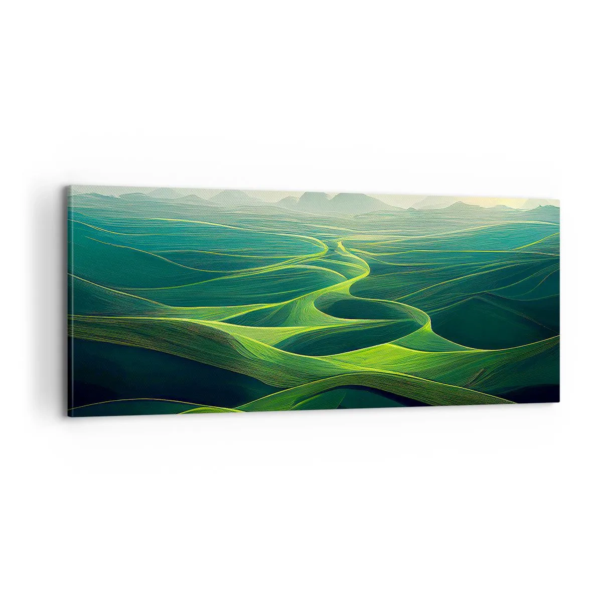 Canvas picture - In Green Valleys - 100x40 cm