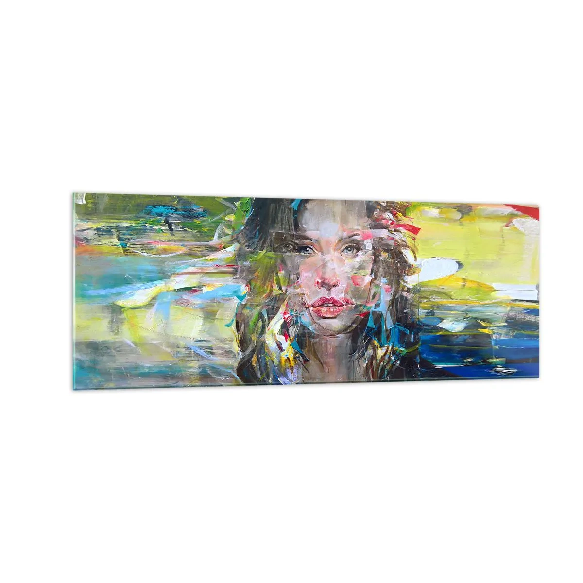Glass picture - Behind a Curtain of Air - 140x50 cm
