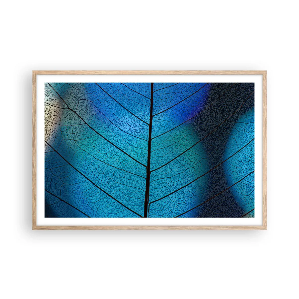 Poster in light oak frame - Intricate Construction - 91x61 cm