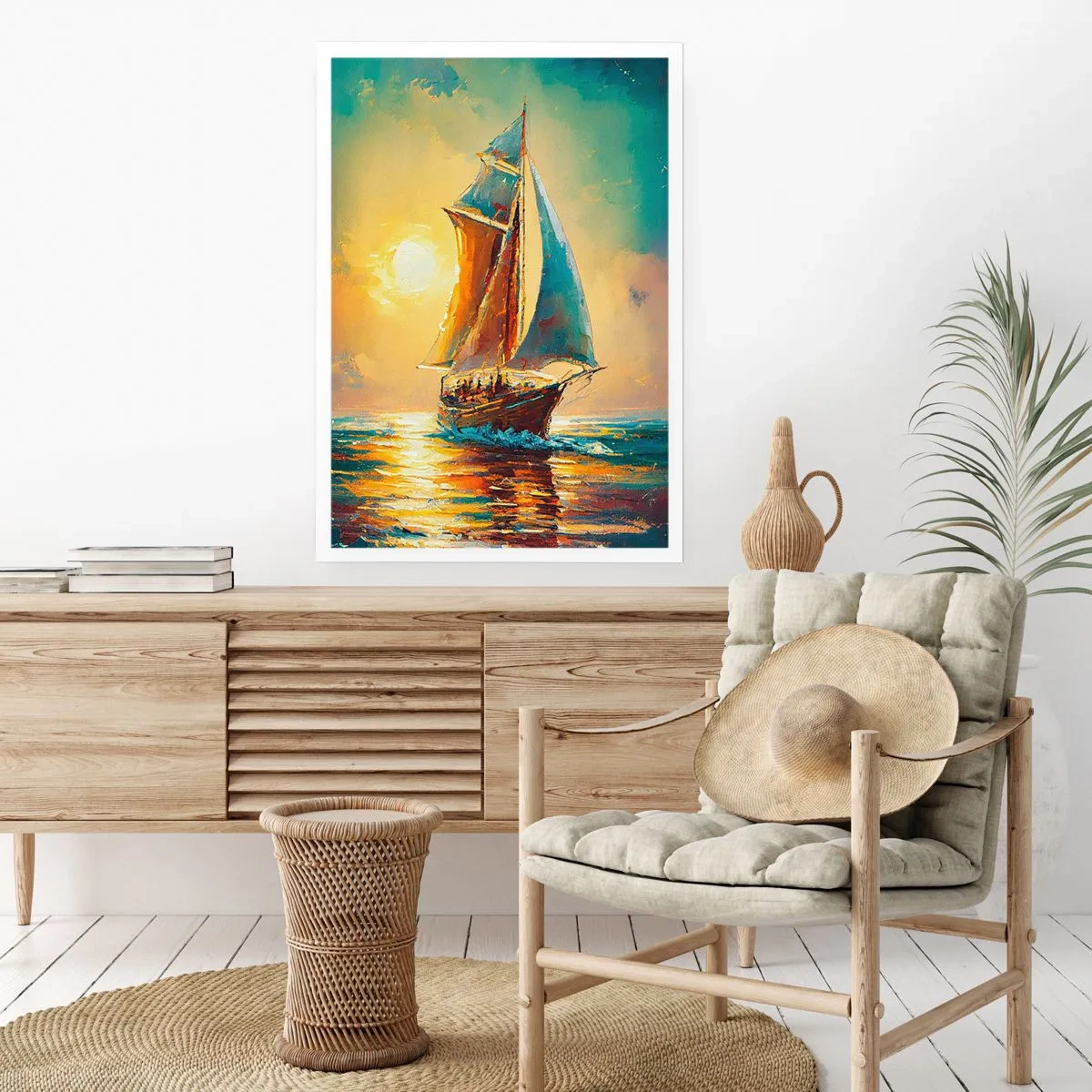 Poster - Under Full Sails - 40x50 cm
