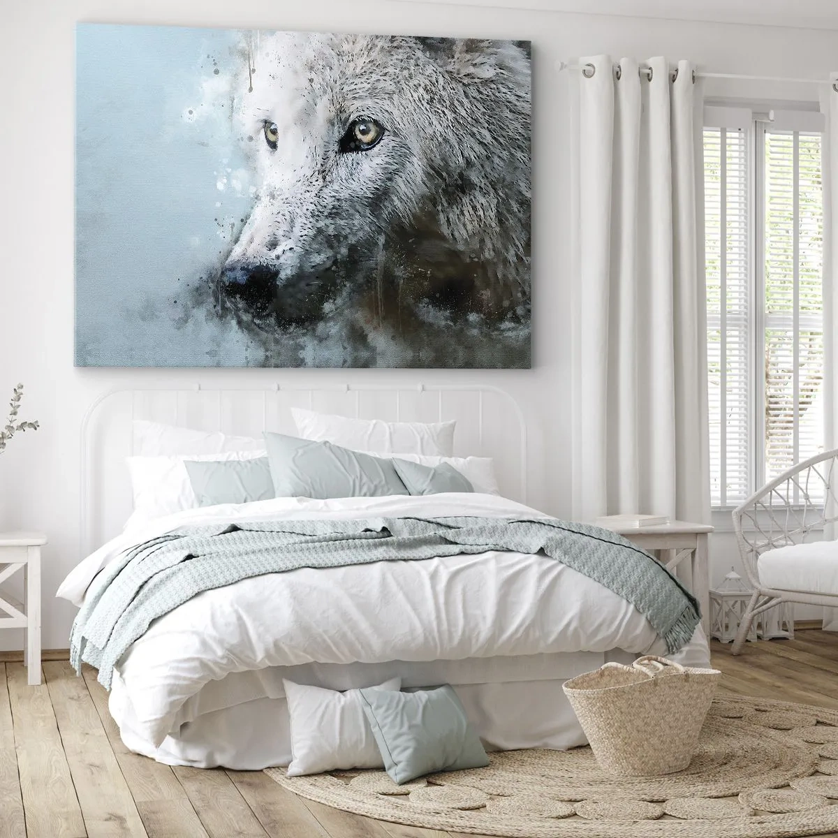Canvas picture - Meet Wolf Soul - 100x70 cm
