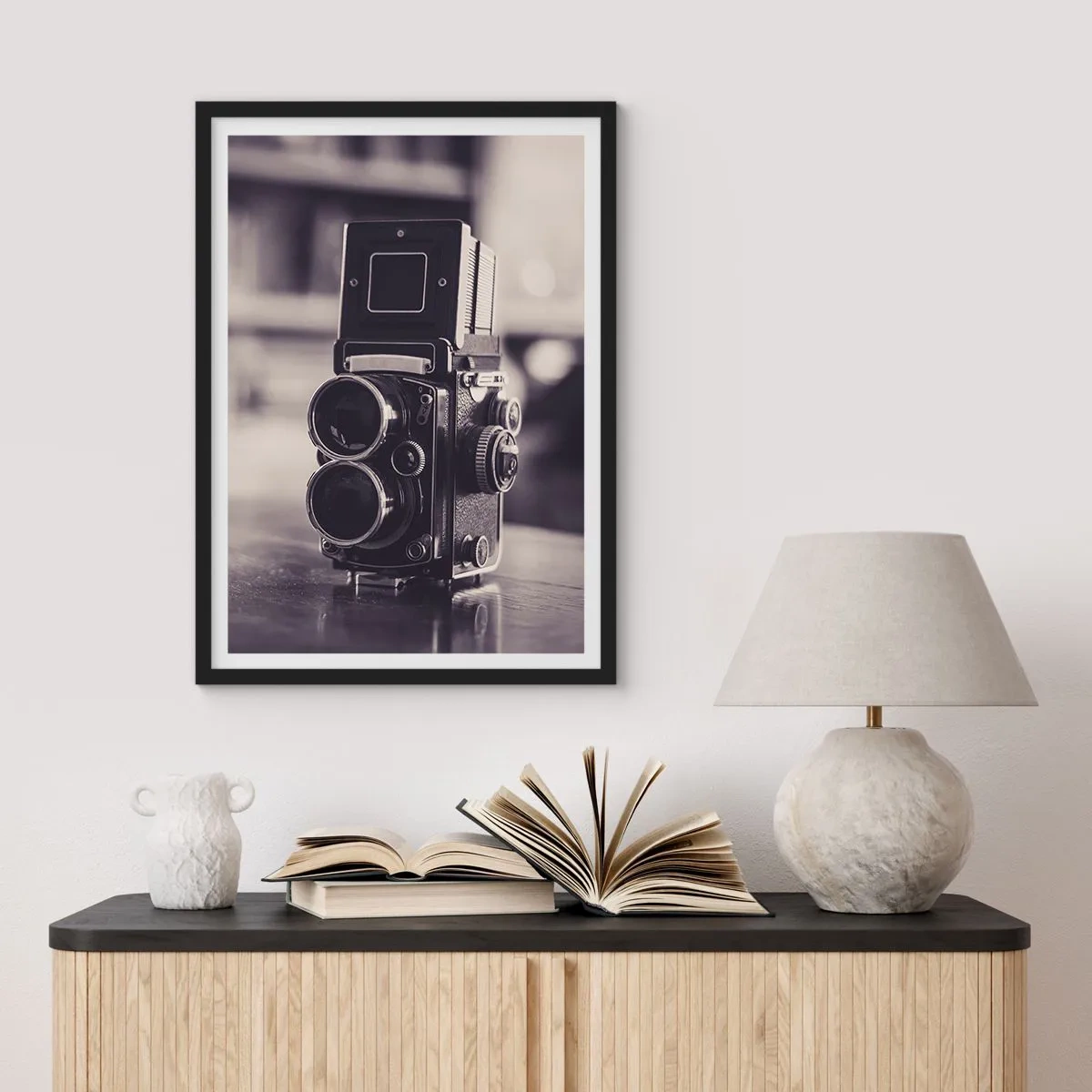 Poster in black frame - Magic of the Old Photograph - 70x100 cm