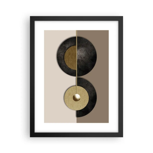 Poster in black frame - Variations on Wheel - 30x40 cm