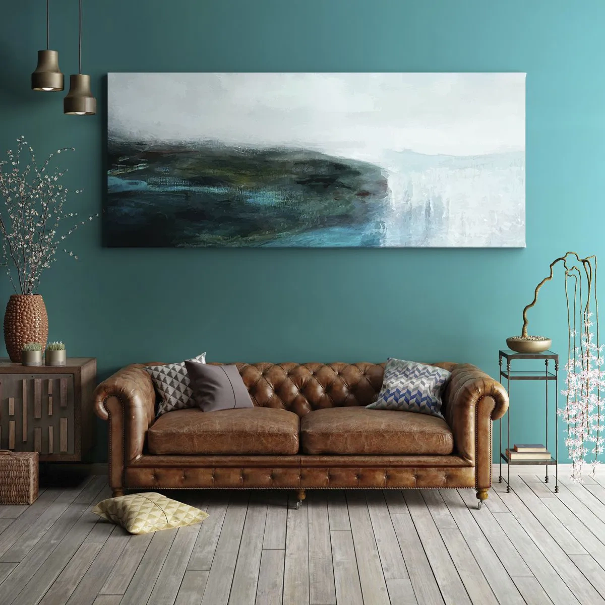 Canvas picture - Marine Abstract - 90x30 cm