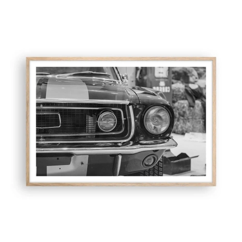 Poster in light oak frame - Rough Ride - 91x61 cm