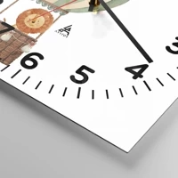 Clock face with numbers