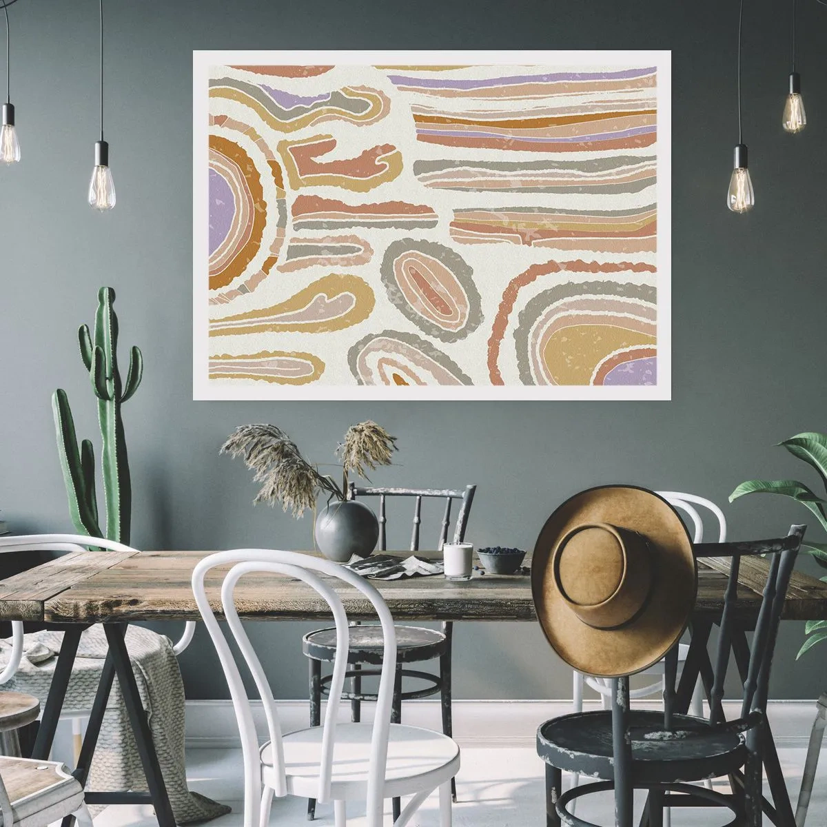 Poster - Colourful Cross-Sections - 70x50 cm