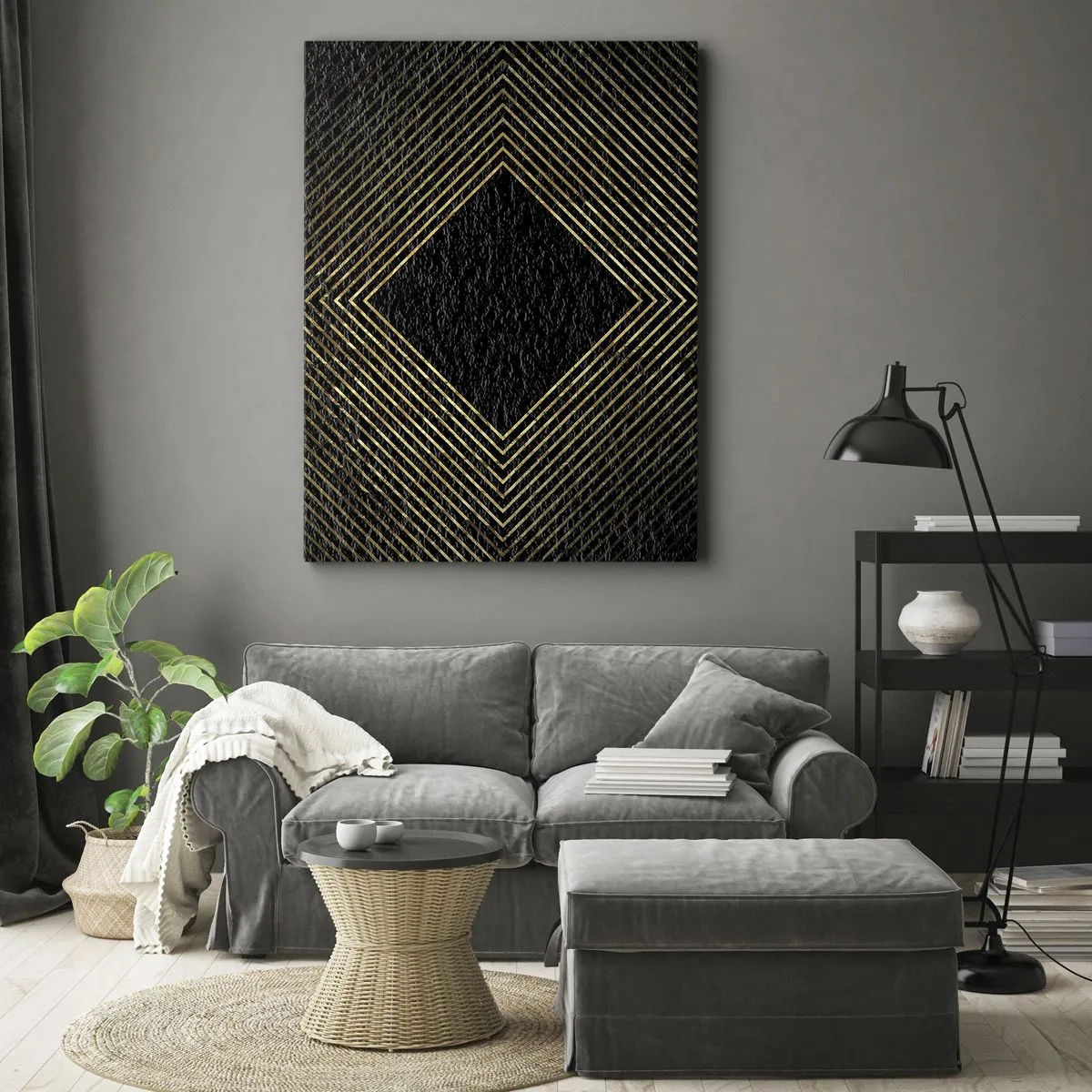 Canvas picture - Geometry Glamour Style - 50x70 cm
