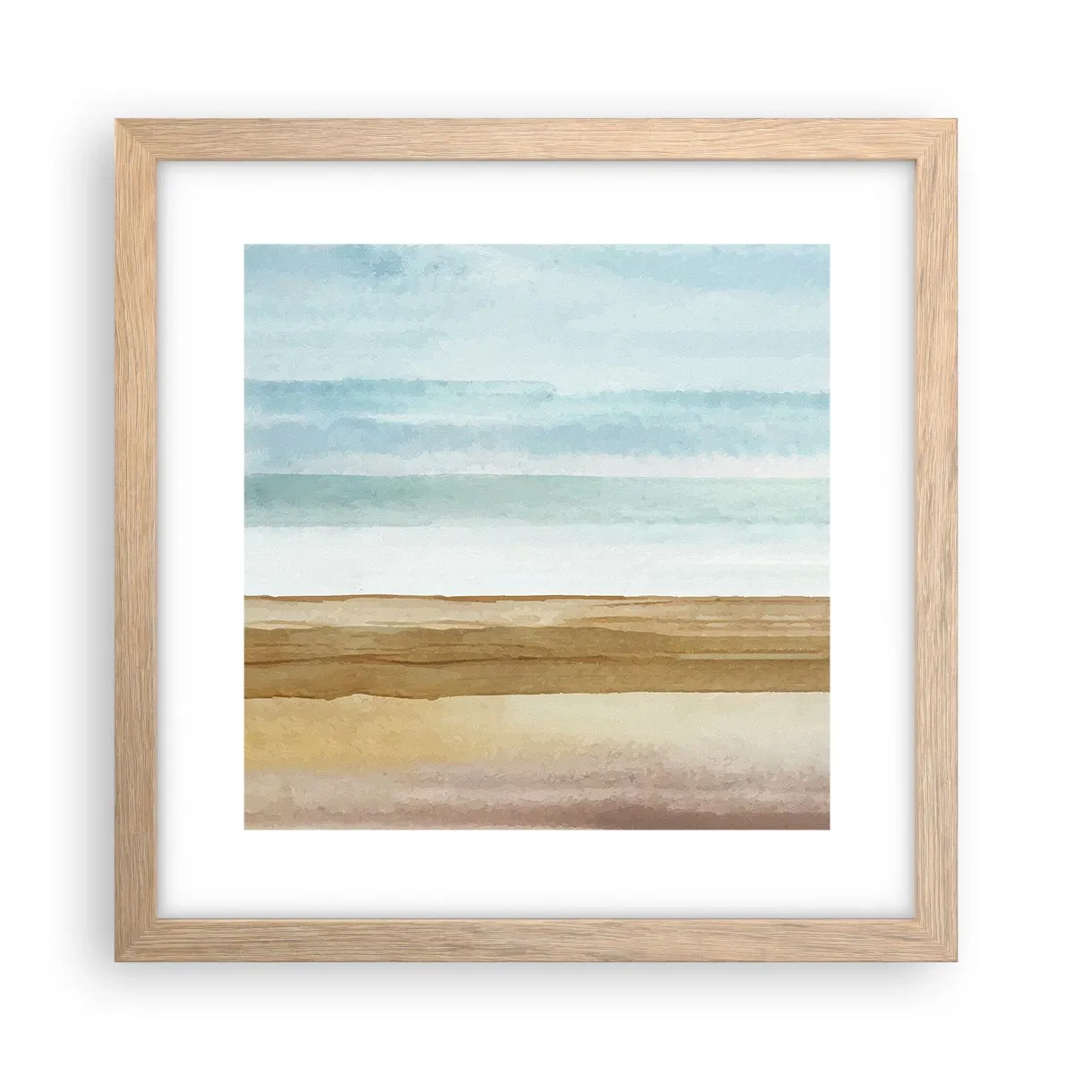 Poster in light oak frame - Calming - 30x30 cm