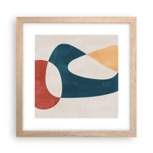 Poster in light oak frame - Influences and Metamorphoses - 30x30 cm