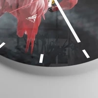 Clock face with lines