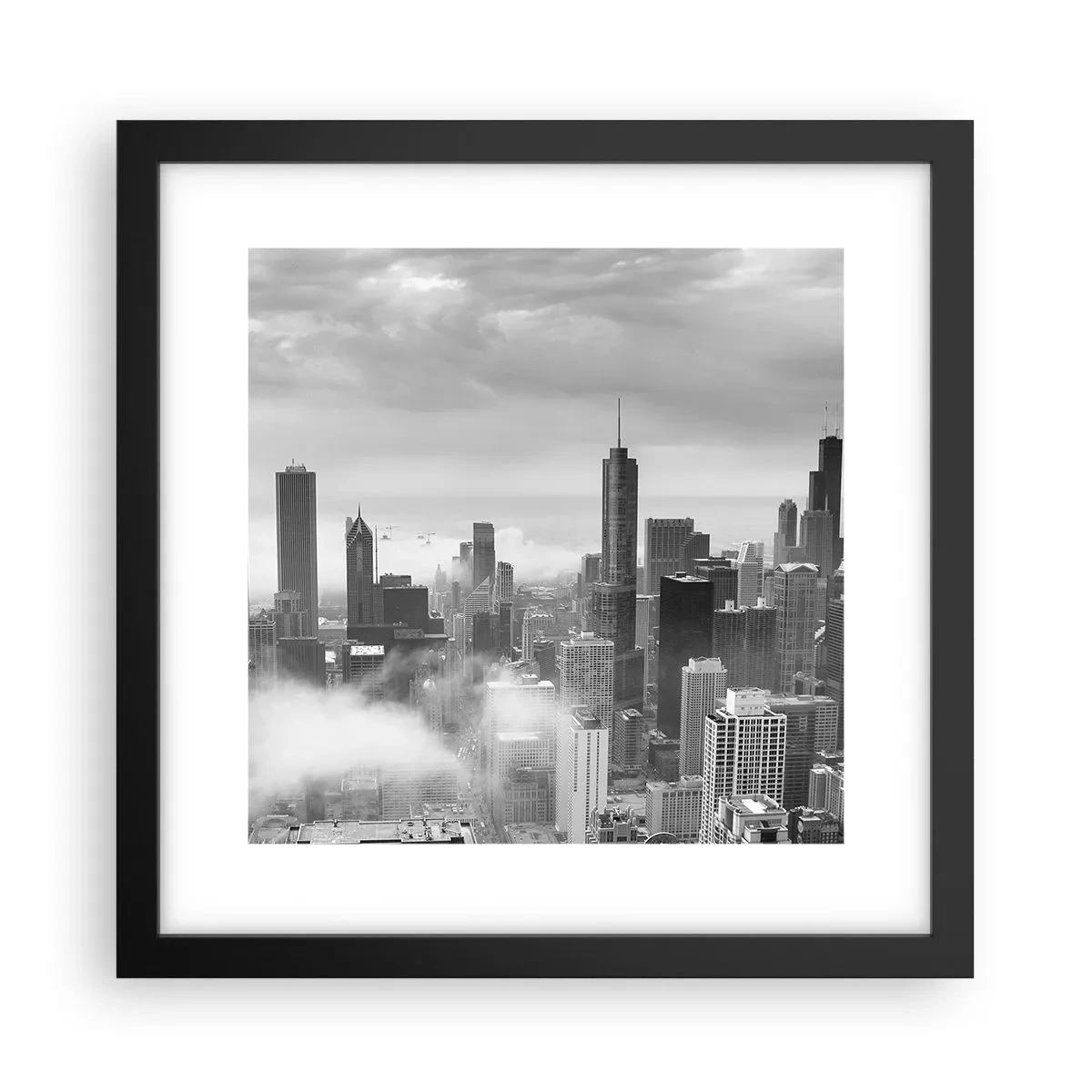 Poster in black frame - American Landscape - 30x30 cm