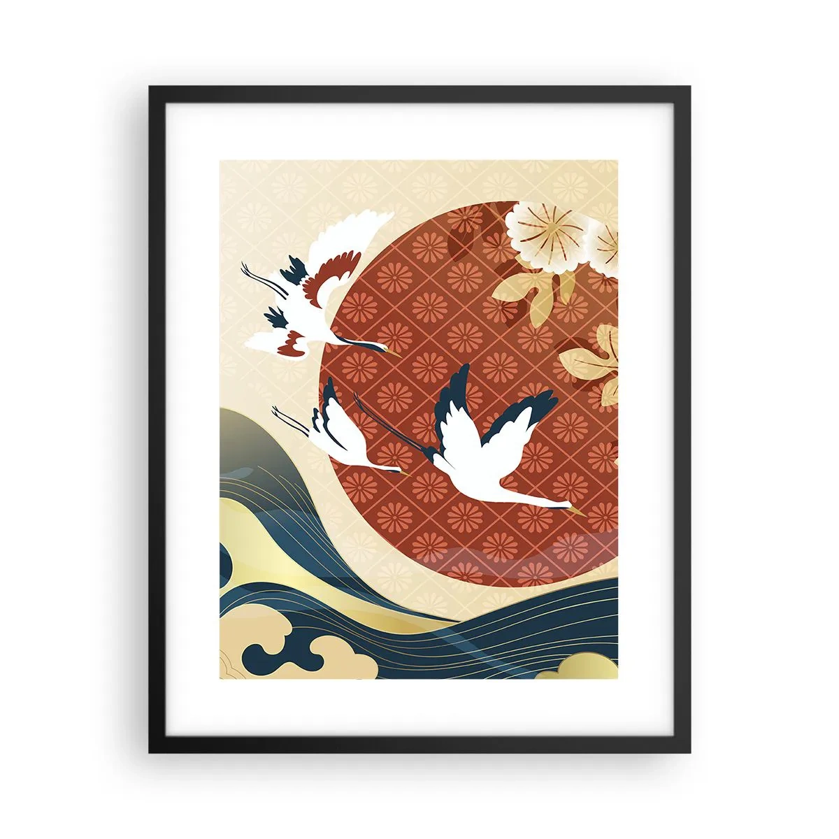 Poster in black frame - Japanese Tale - 40x50 cm