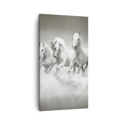 Canvas picture - White Madness - 45x80 cm