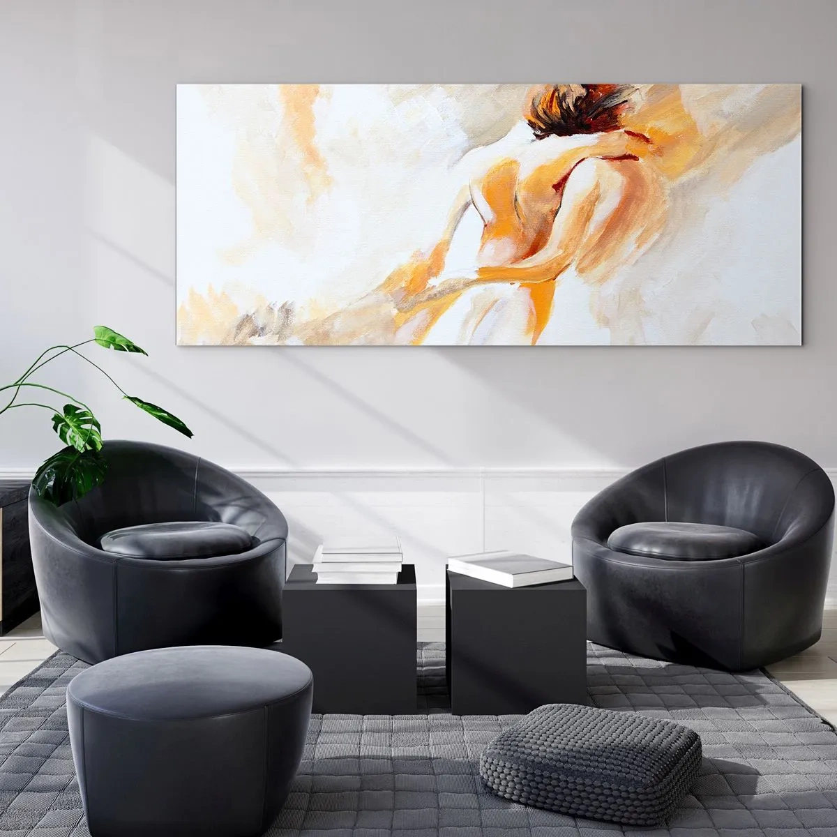Glass picture - Heavenly Embrace - 100x40 cm