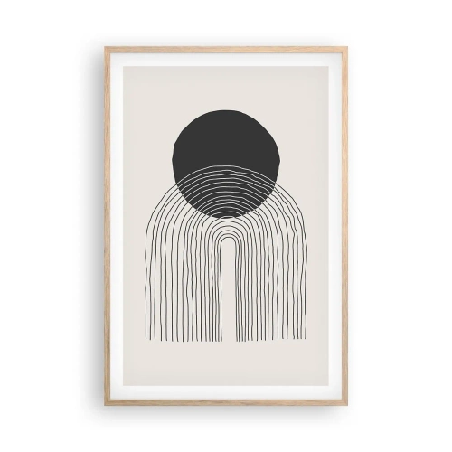 Poster in light oak frame - Trembling and Certainty - 61x91 cm