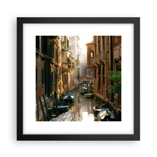 Poster in black frame - In a Venetian Alley - 30x30 cm