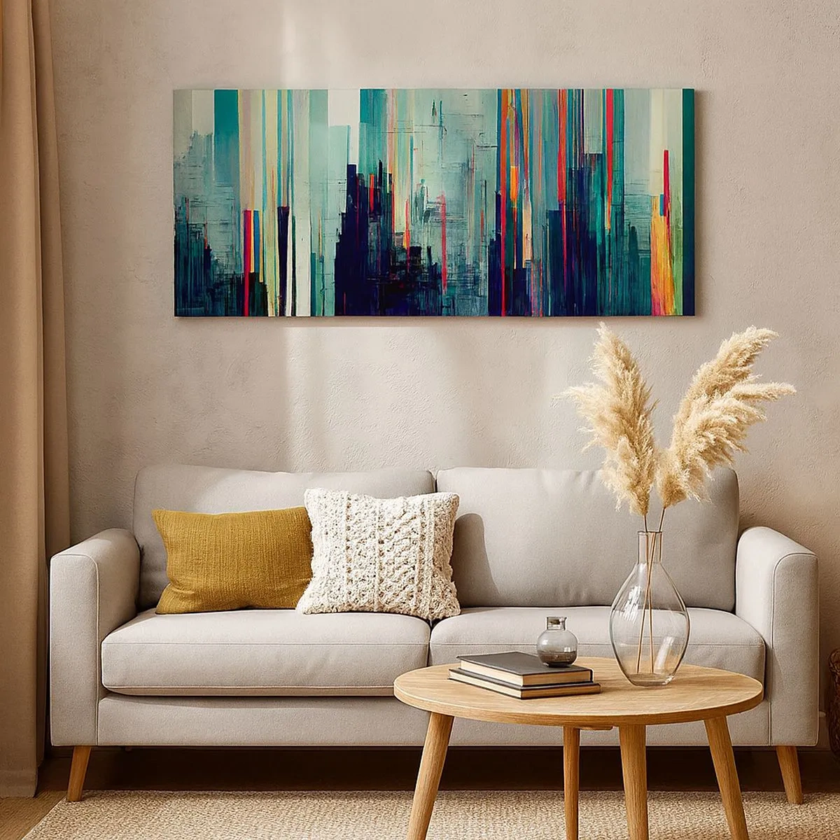 Canvas picture - Futuristic City - 100x40 cm