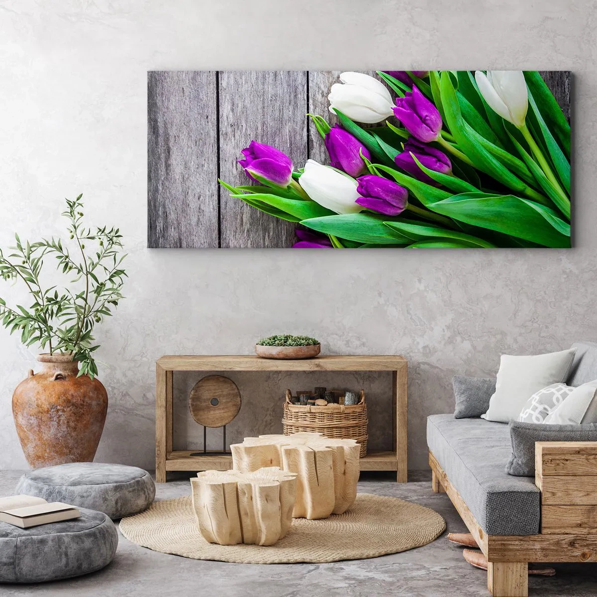 Canvas picture - On a Spring Holiday - 160x50 cm