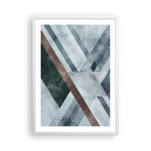 Poster in white frmae - Refined Elegance of Geometry - 50x70 cm