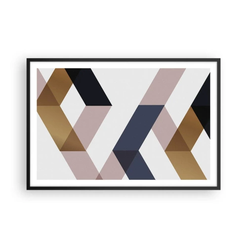 Poster in black frame - Planes and Angles - 91x61 cm