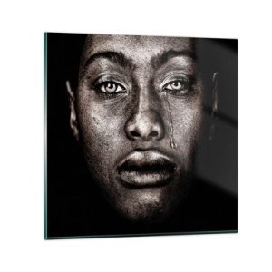 Glass picture - One Tear - 30x30 cm