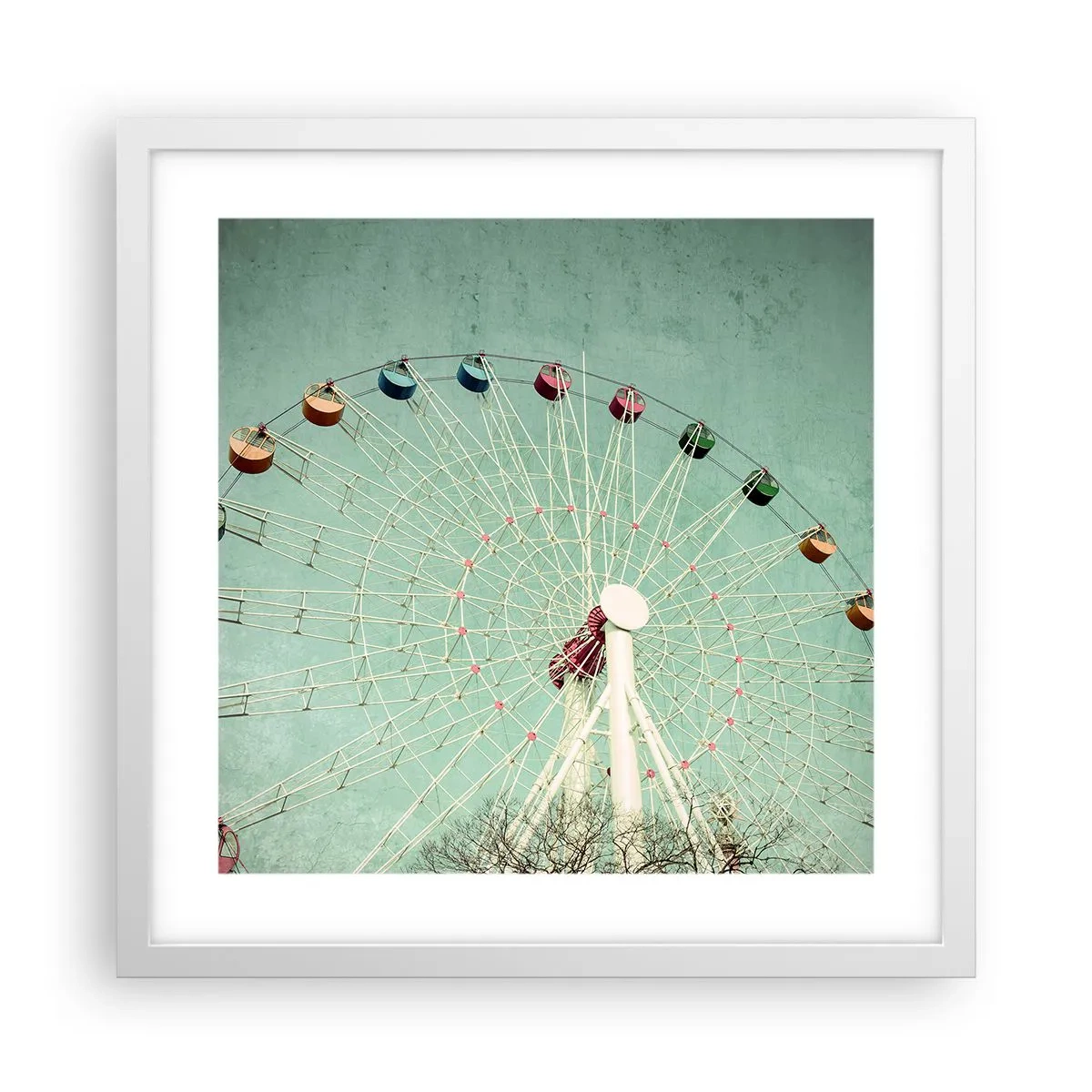 Poster in white frmae - Come Have Fun - 40x40 cm
