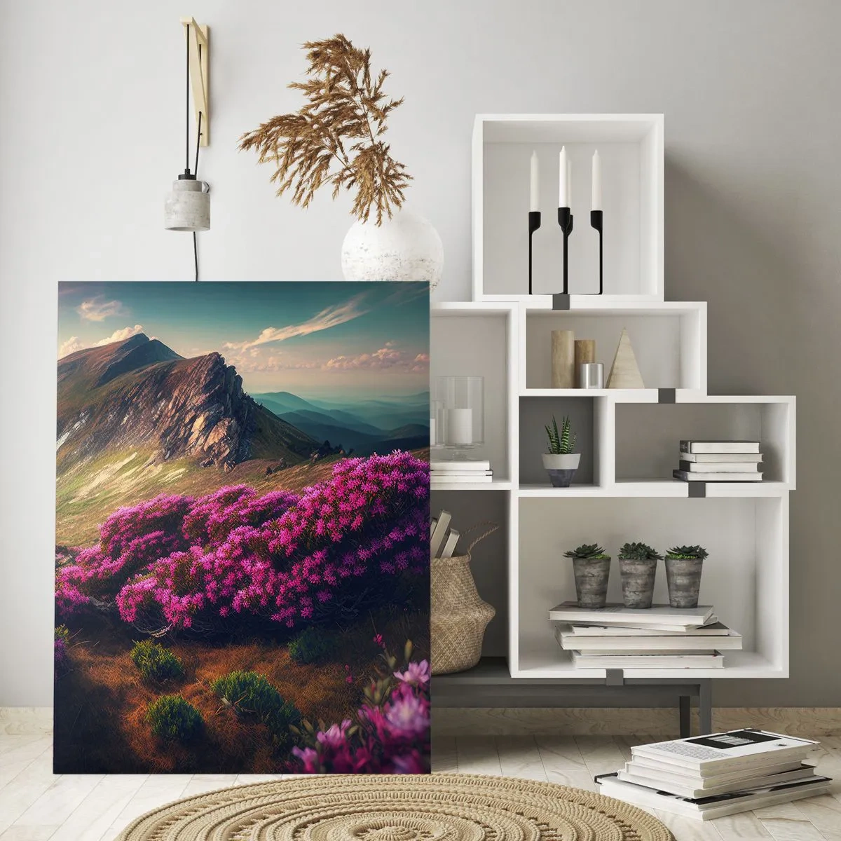 Glass picture - Summer in the Mountains - 50x70 cm