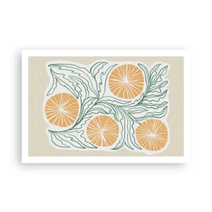 Poster - Ethnic with an Abstract Note - 91x61 cm