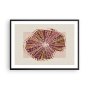Poster in black frame - Radial Abstract - 70x50 cm