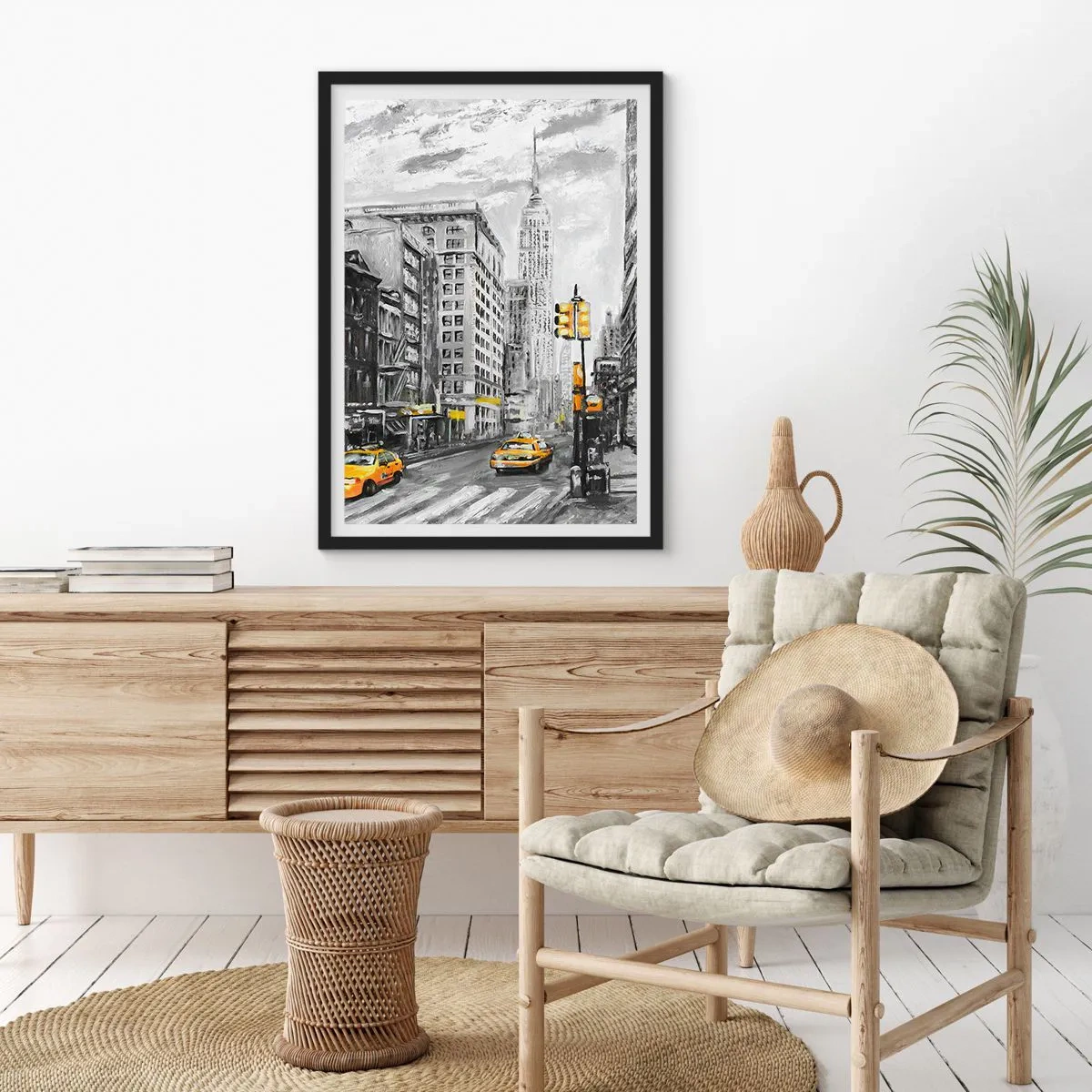 Poster in black frame - New York Tale - 30x40 cm