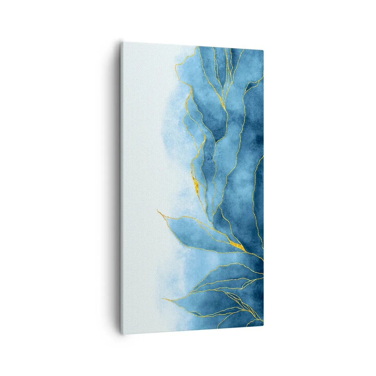 Canvas picture - Blue In Gold - 55x100 cm