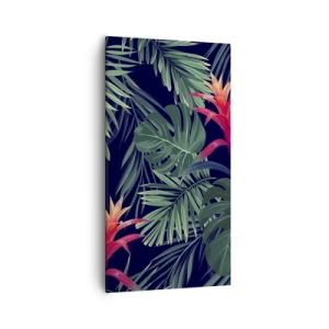 Canvas picture - Burn in Green - 55x100 cm