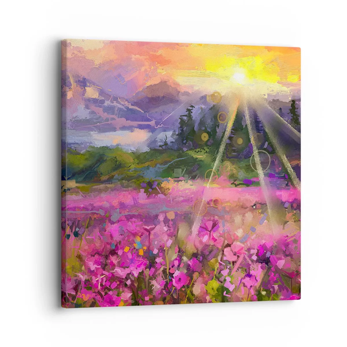 Canvas picture - In a Valley, Looked after by the Sun - 30x30 cm