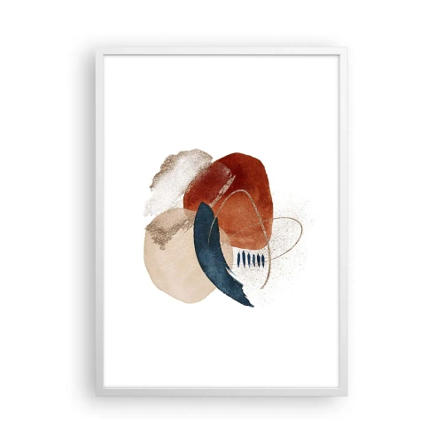 Poster in white frmae - Oval Composition - 50x70 cm