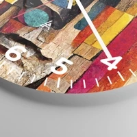Clock face with numbers